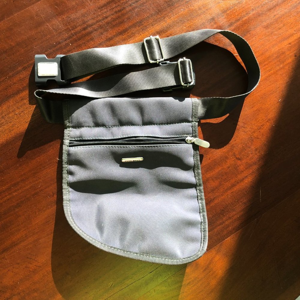 Park West Grey Cross Body Pouch